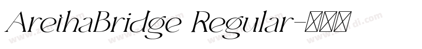 ArethaBridge Regular字体转换